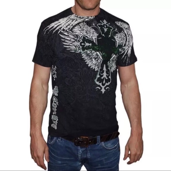 XTREME COUTURE by AFFLICTION Men T-Shirt LONG VIEW - Picture 5 of 9